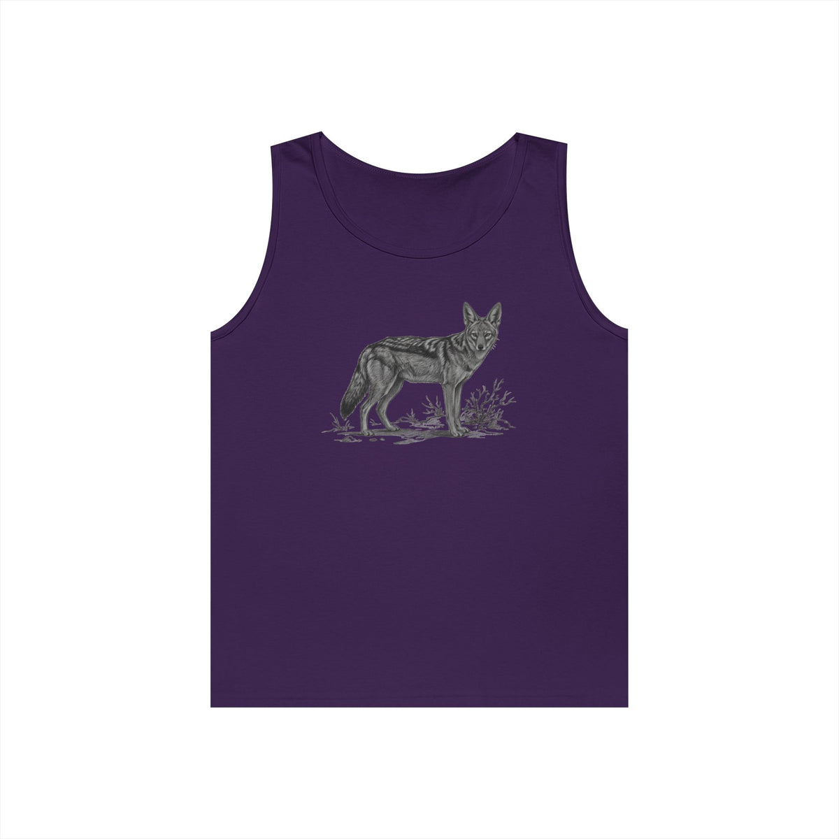 "Pencil Sketch Art Coyote" Tank Top