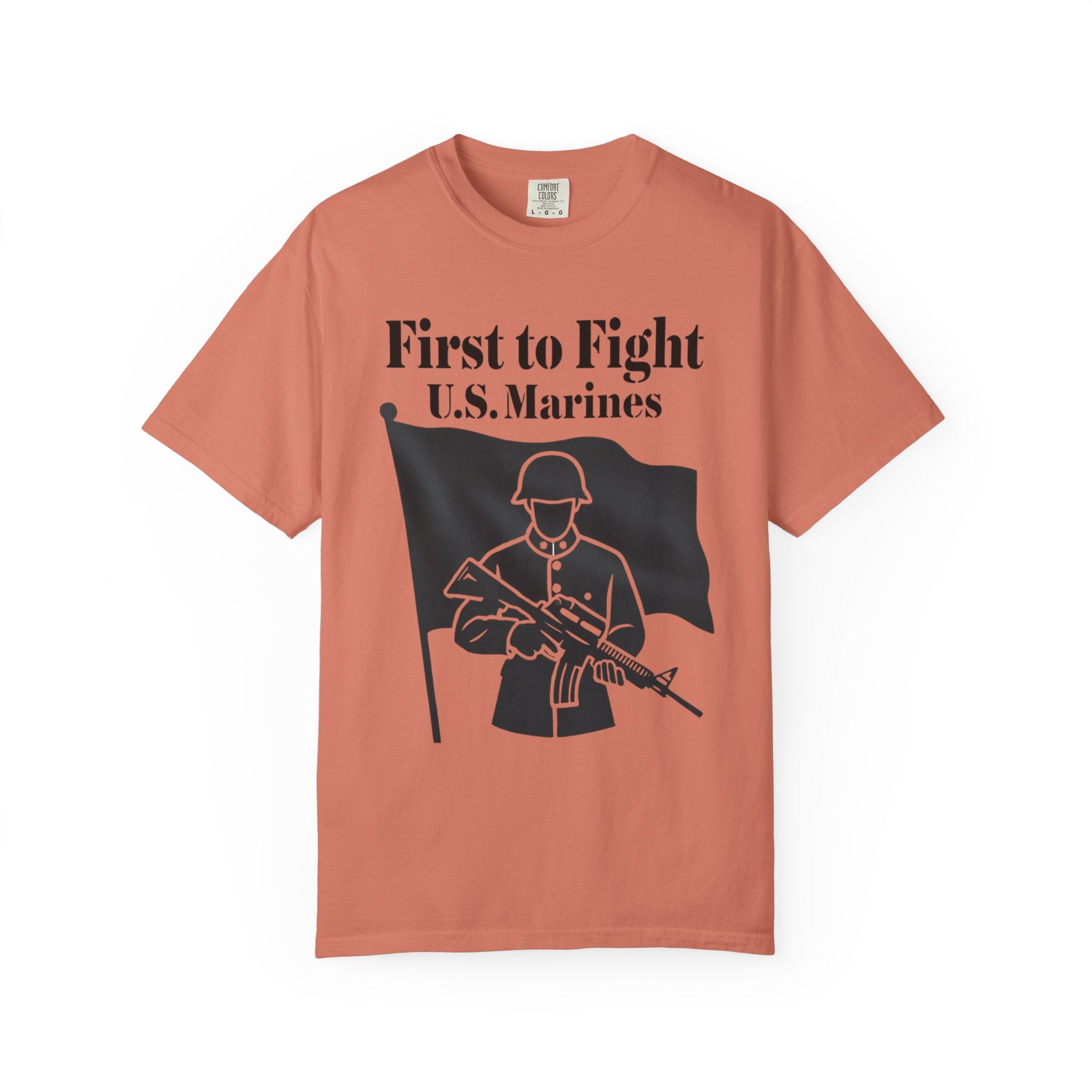 "First to Fight" Unisex Garment-Dyed T-shirt