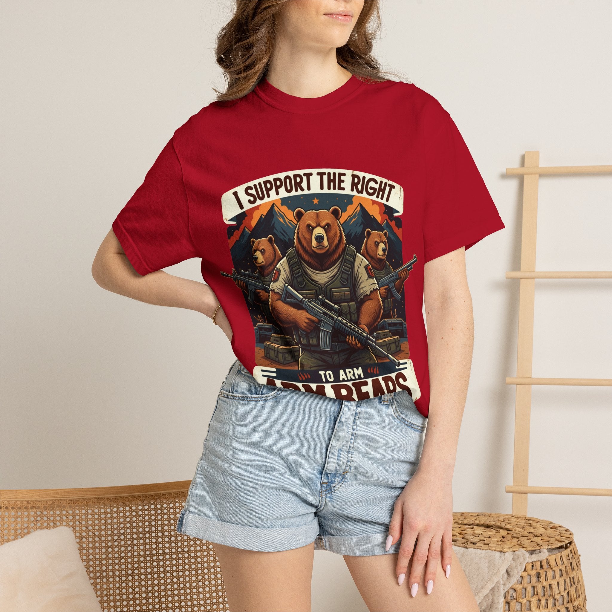 "The Right to Arm Bears (Mountain Division)" Unisex Garment-Dyed T-shirt