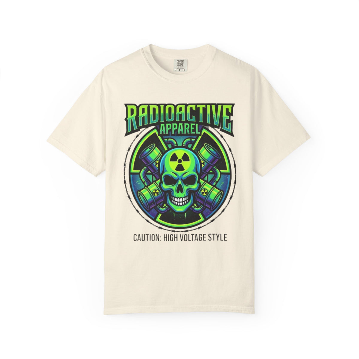 Color: Ivory | Radioactive Apparel Unisex Garment-Dyed Tee