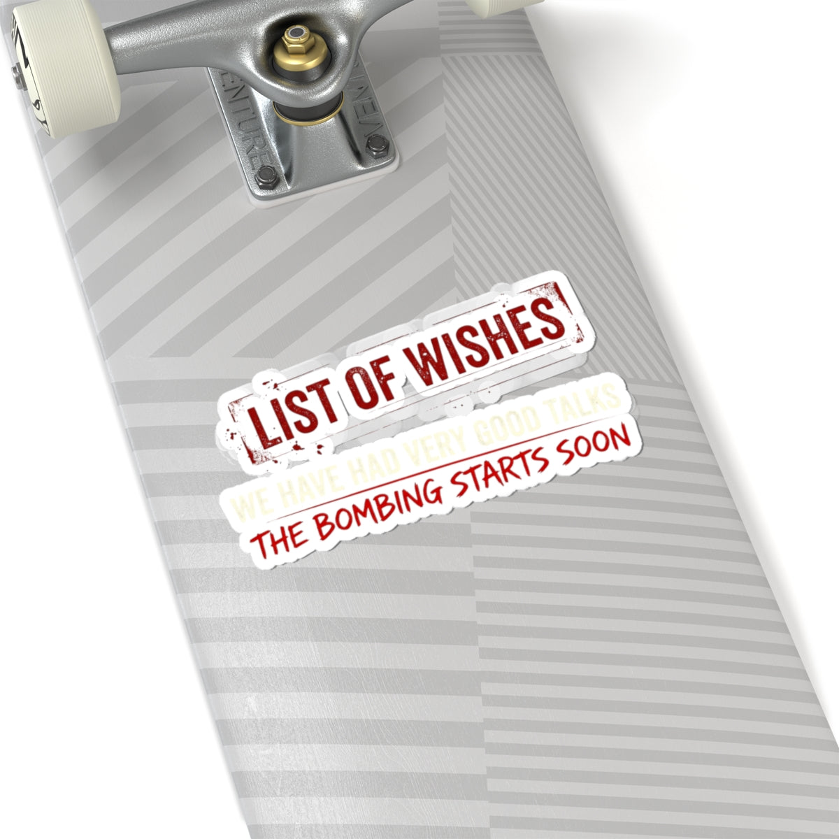 "The Bombing Starts" Sticker — Main