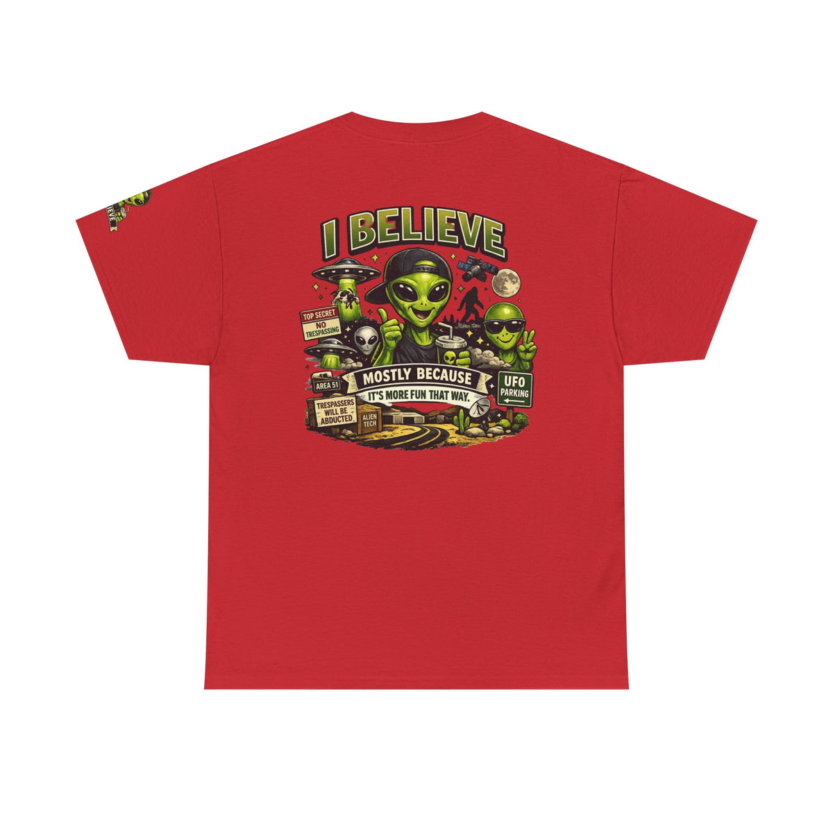 Color: Red | I Believe Premium Graphic Tee