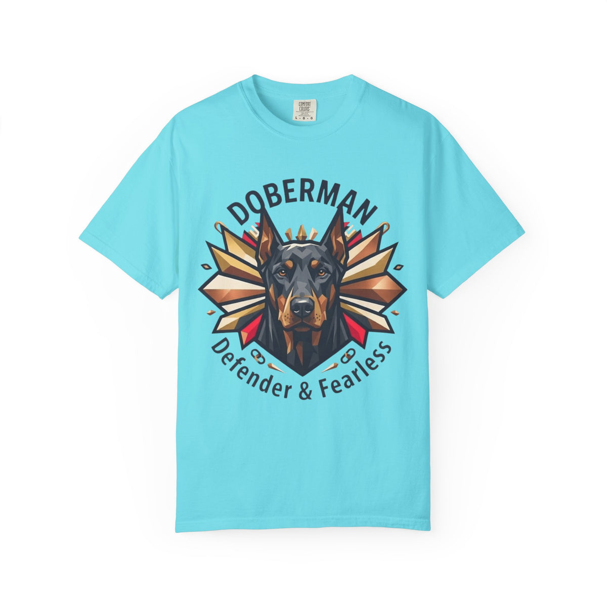 "Doberman Defender" Unisex Garment-Dyed Tee