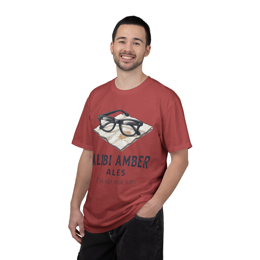 "Alibi Amber Ales" Unisex Garment-Dyed Tee