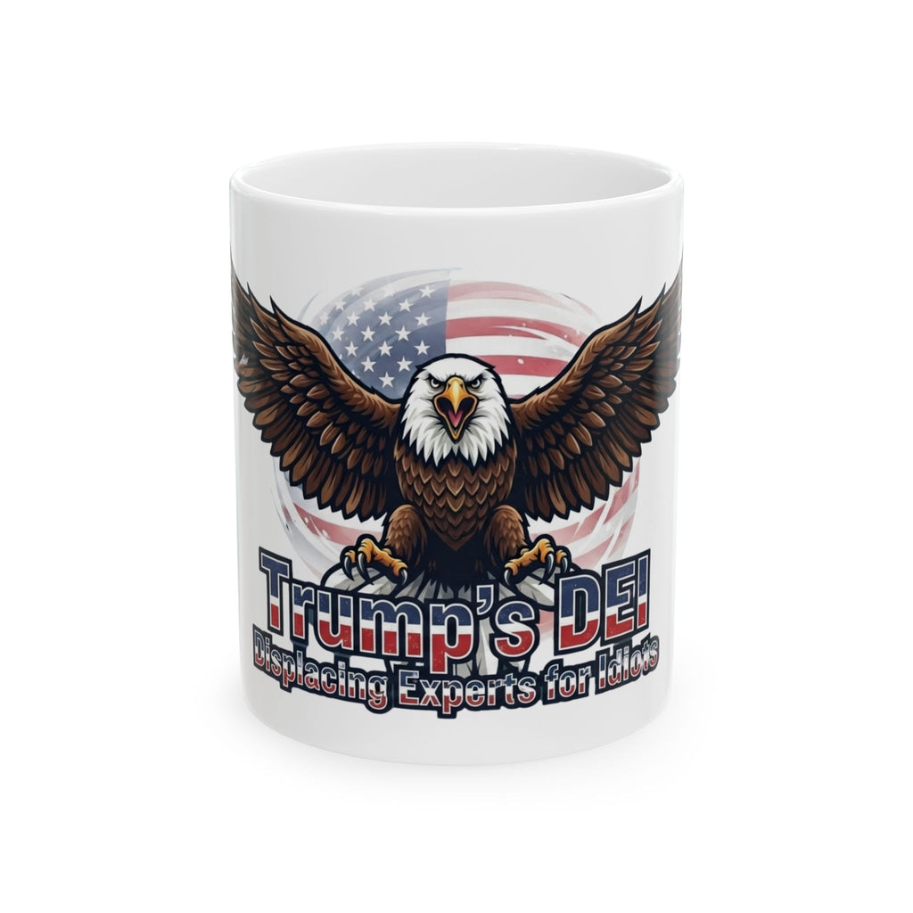"Trumps DEI" White Ceramic Mug