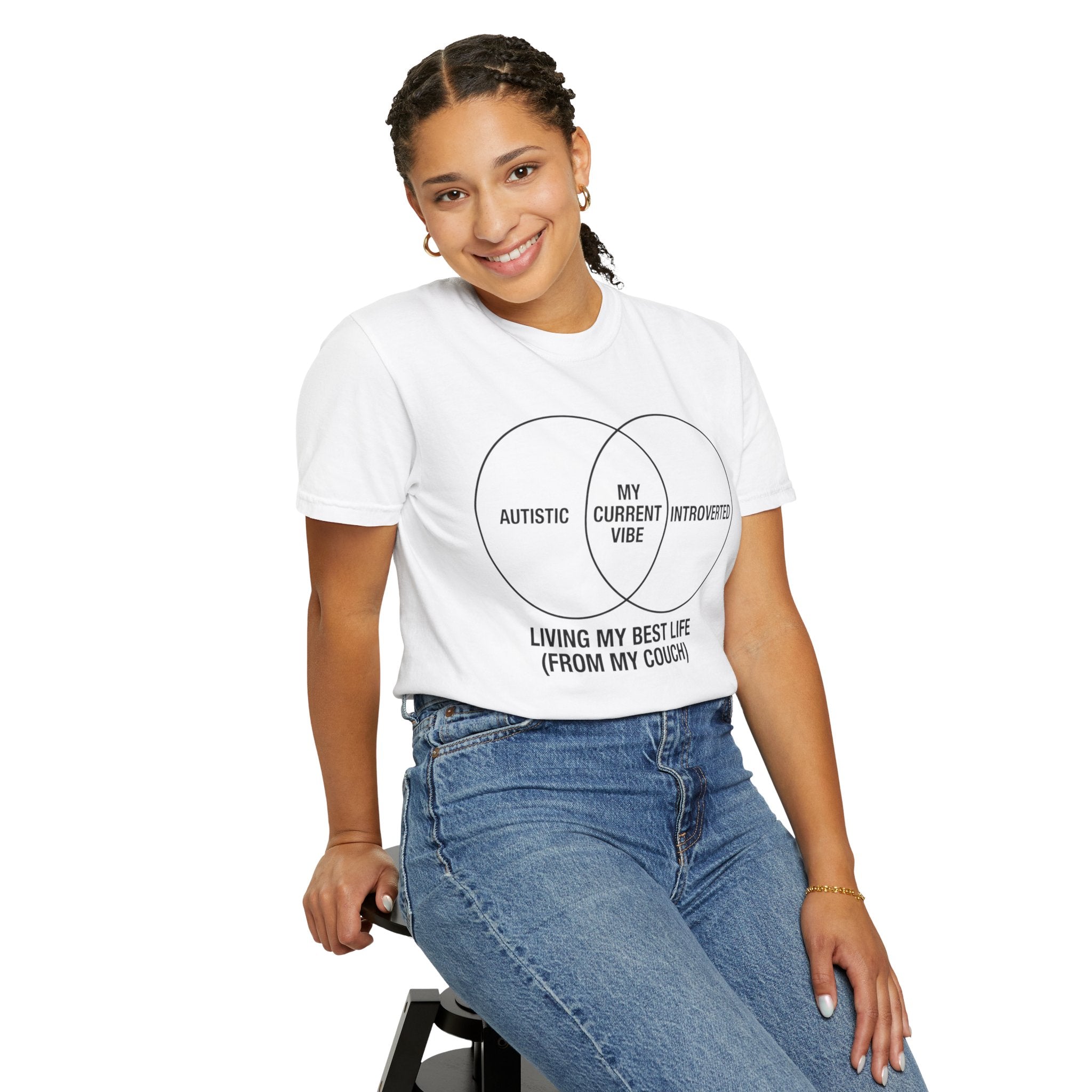 "Living My Best Life" Unisex Garment-Dyed Tee