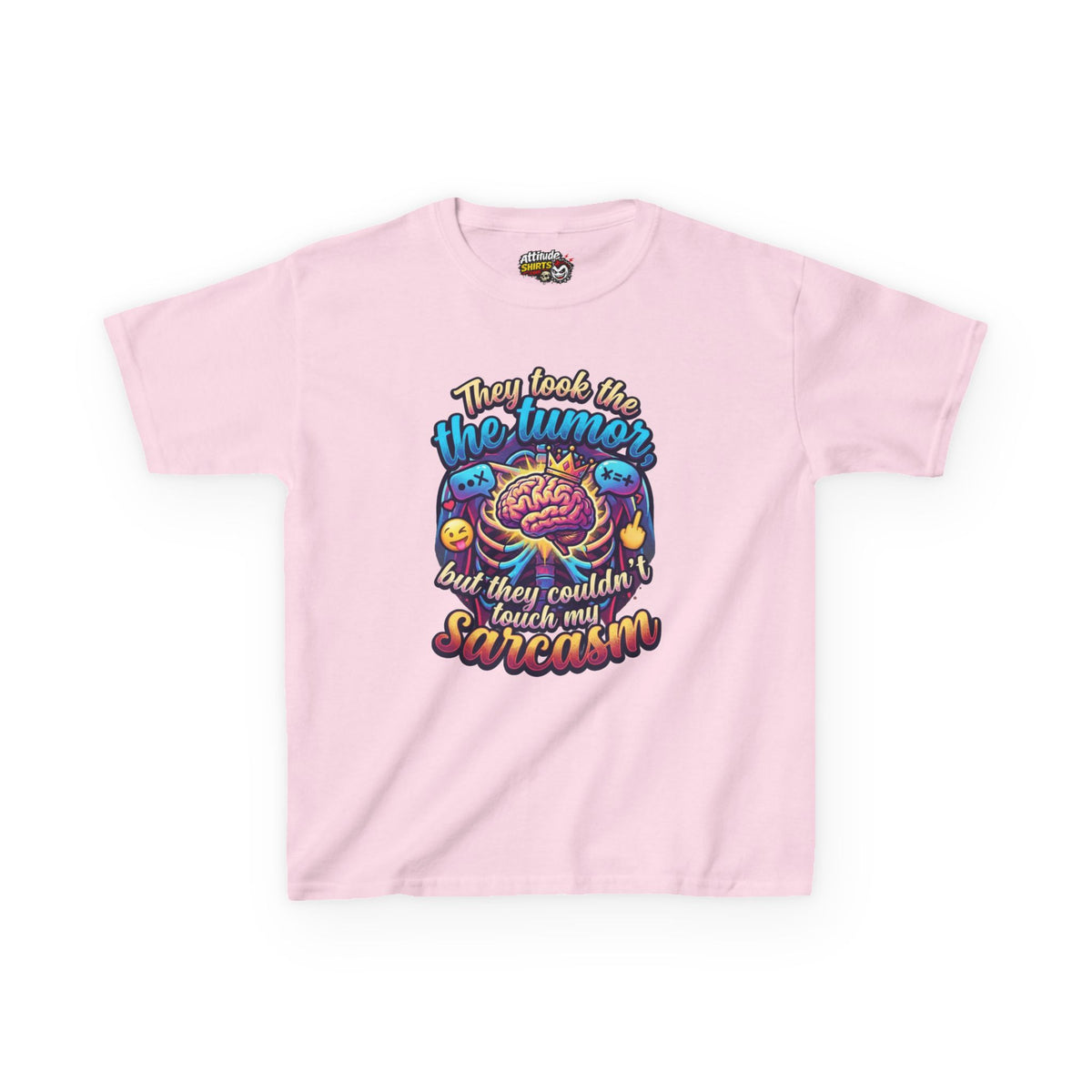 "Took the Tumor But Not My Saracasm" Kids Tee