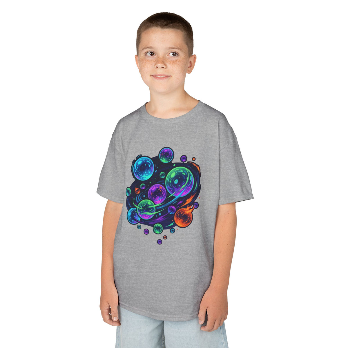 Color: Sport Grey | MinMin Lights (Australian Folklore) Kids Tee