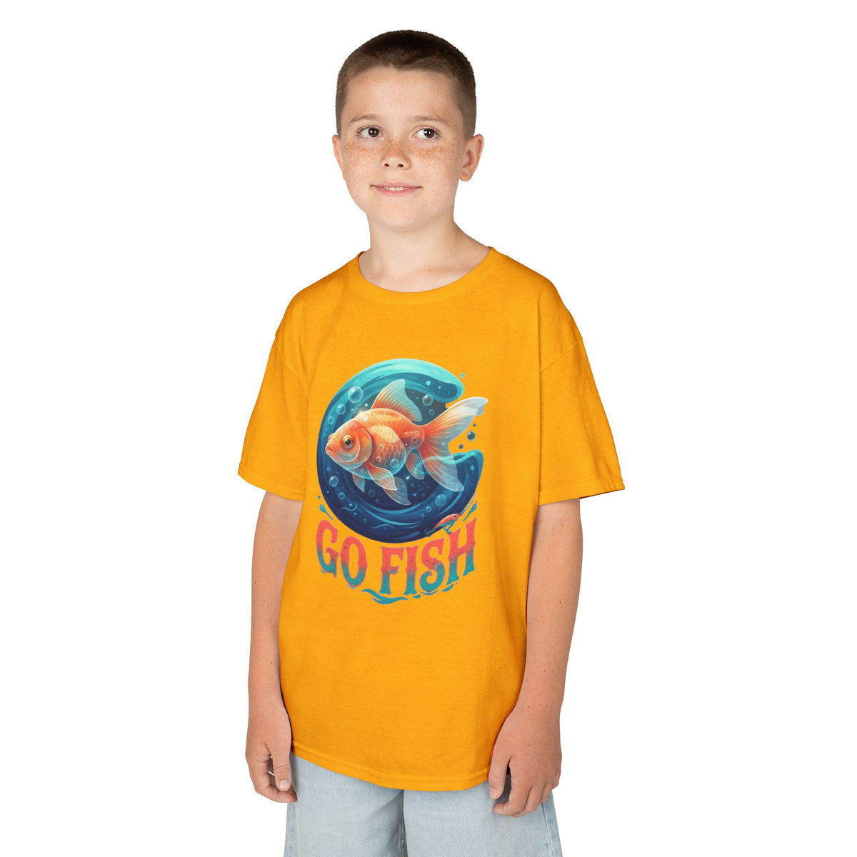 Color: Gold | Go Fish Kids Tee