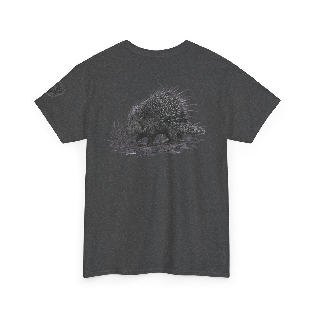 "Pencil Sketch Art Porcupine" Premium Graphic Tee