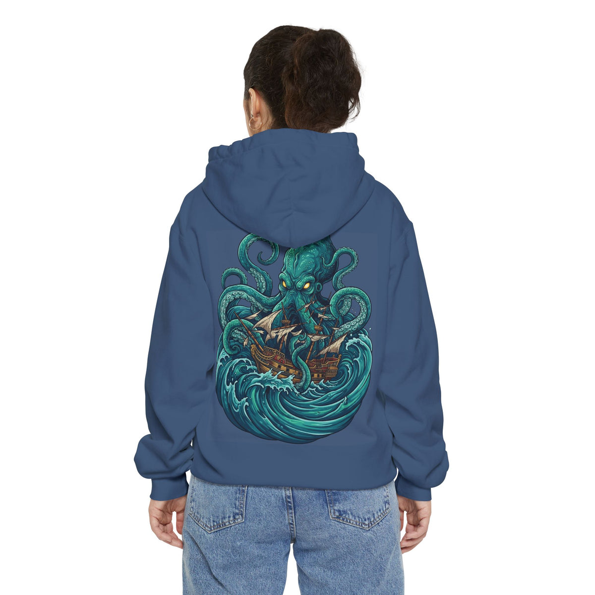 Color: True Navy | The Kraken (Norse-Global Maritime) Garment-Dyed Hoodie