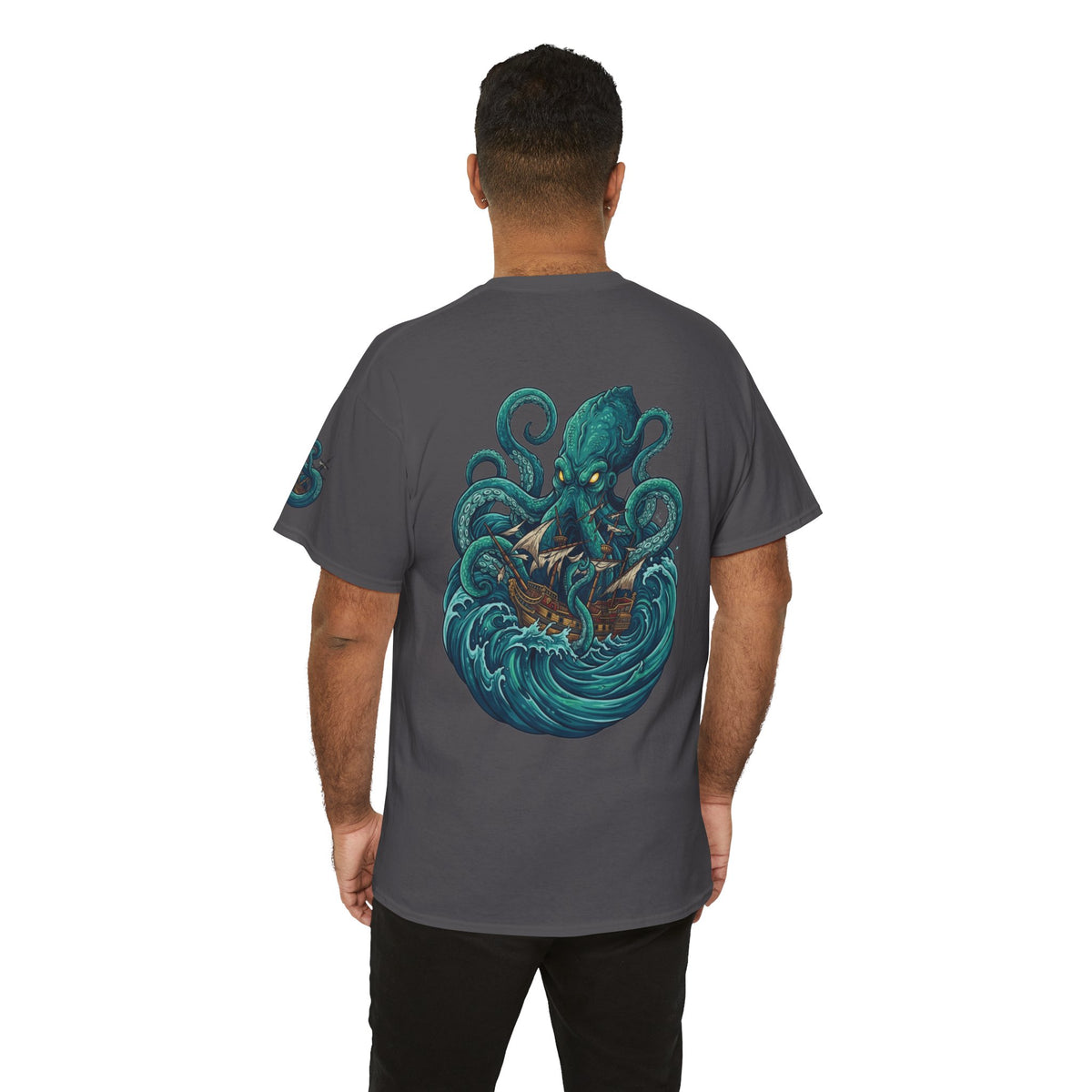 Color: Charcoal | The Kraken (Norse-Global Maritime) Premium Graphic Tee