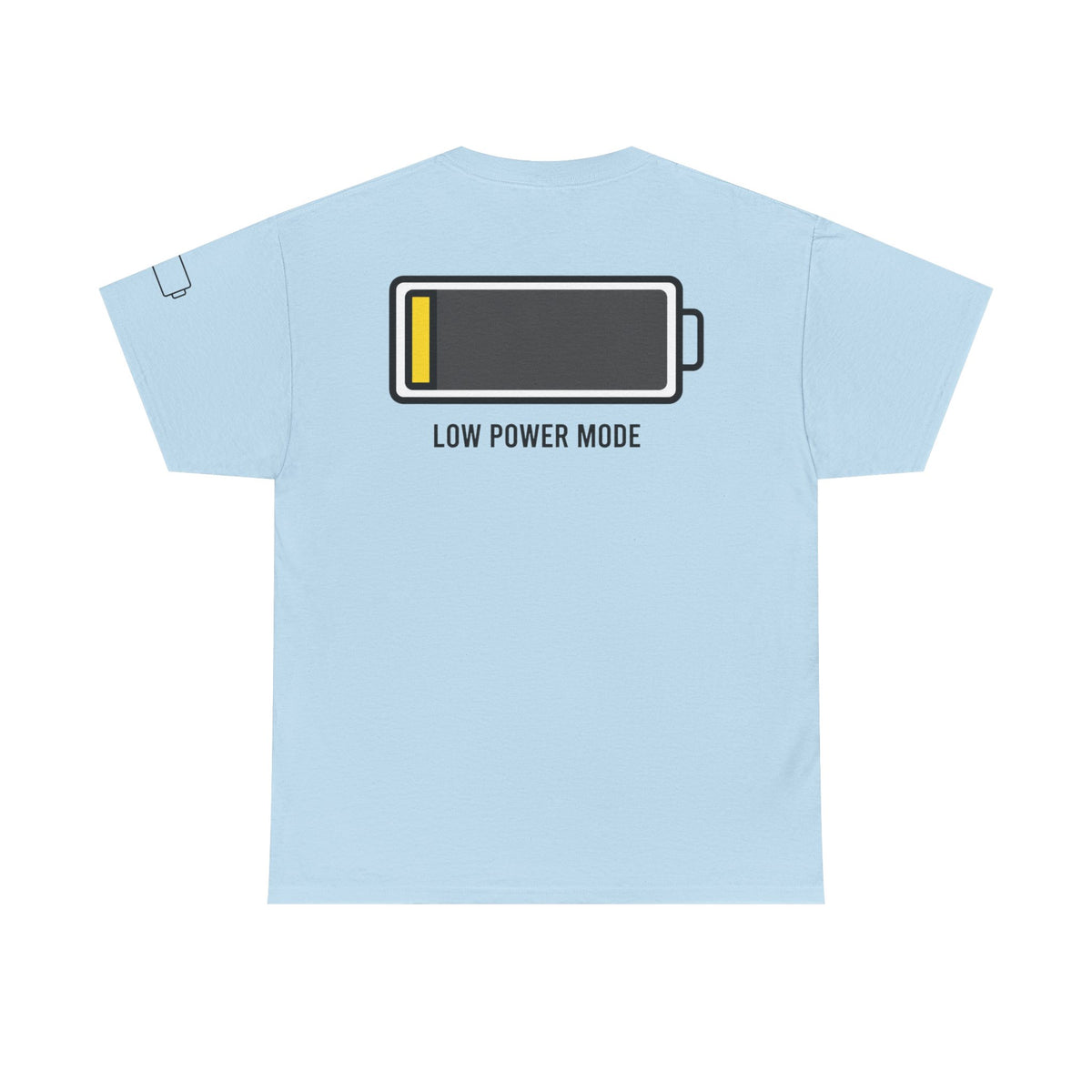 Color: Light Blue | Low Power Mode Premium Graphic Tee