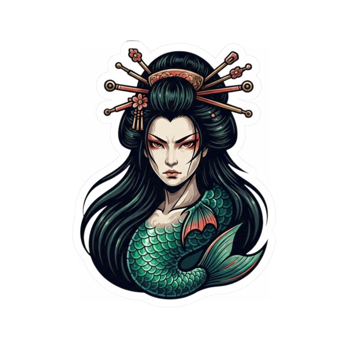 "Ningyo (Japanese Folklore)" Sticker