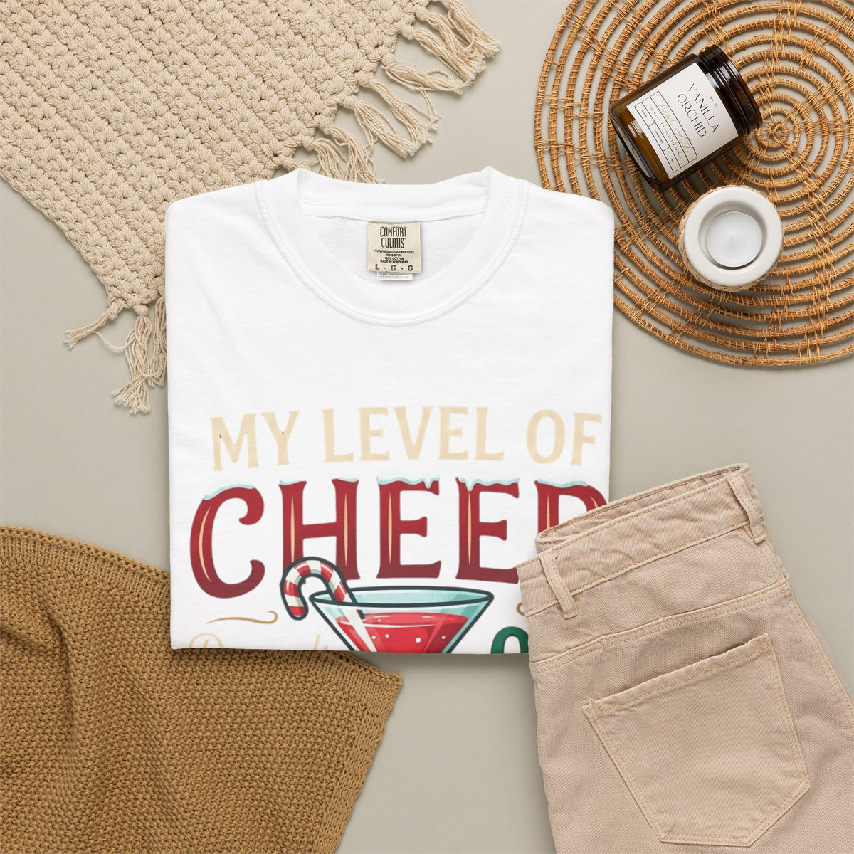 "Christmas Cheer" Unisex Garment-Dyed Tee