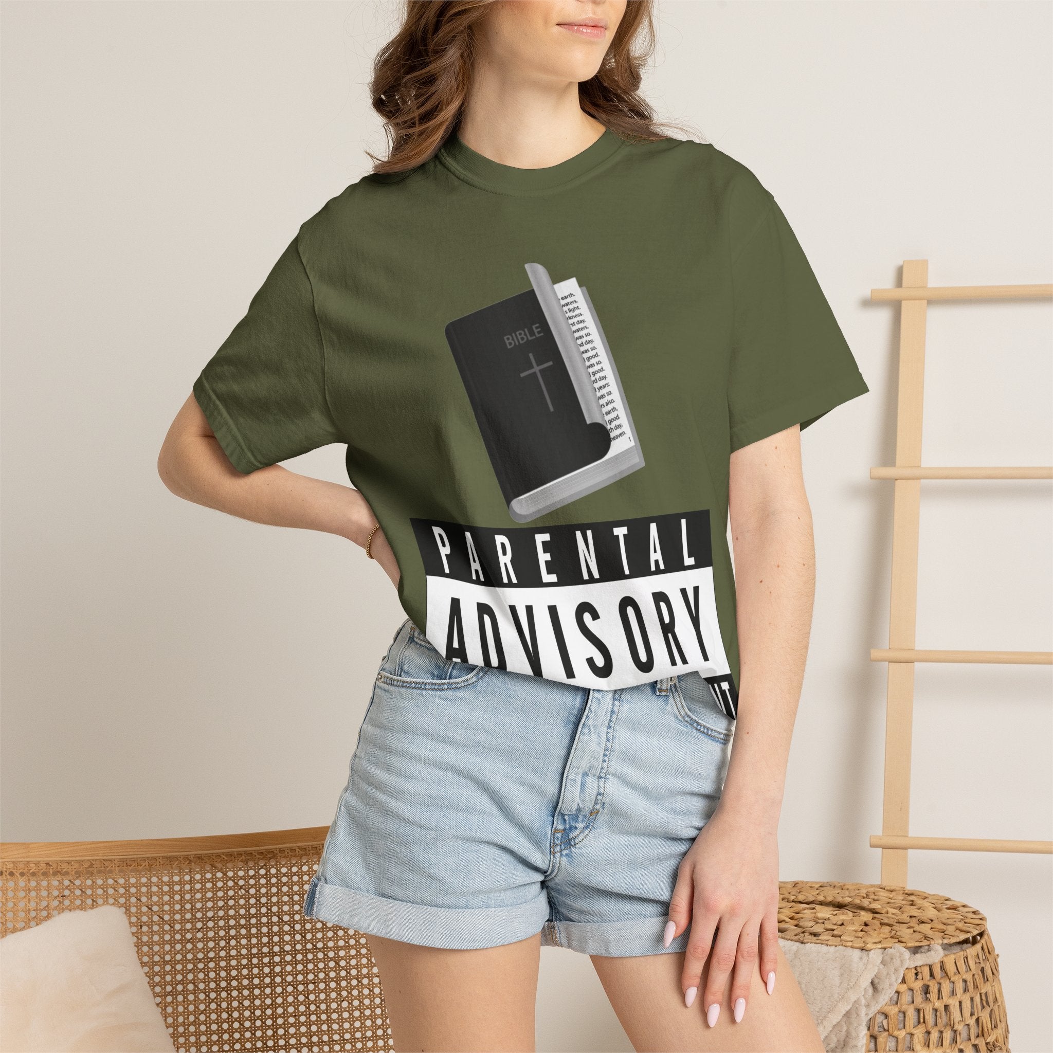 "Rated R for Religious" Unisex Garment-Dyed T-shirt