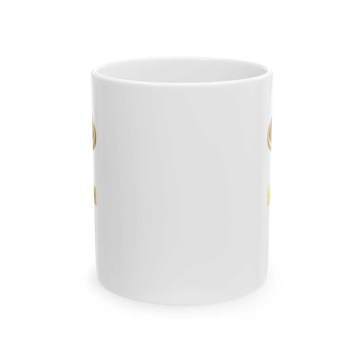 "Good Book Series The Holy Shield" White Ceramic Mug — Graphic
