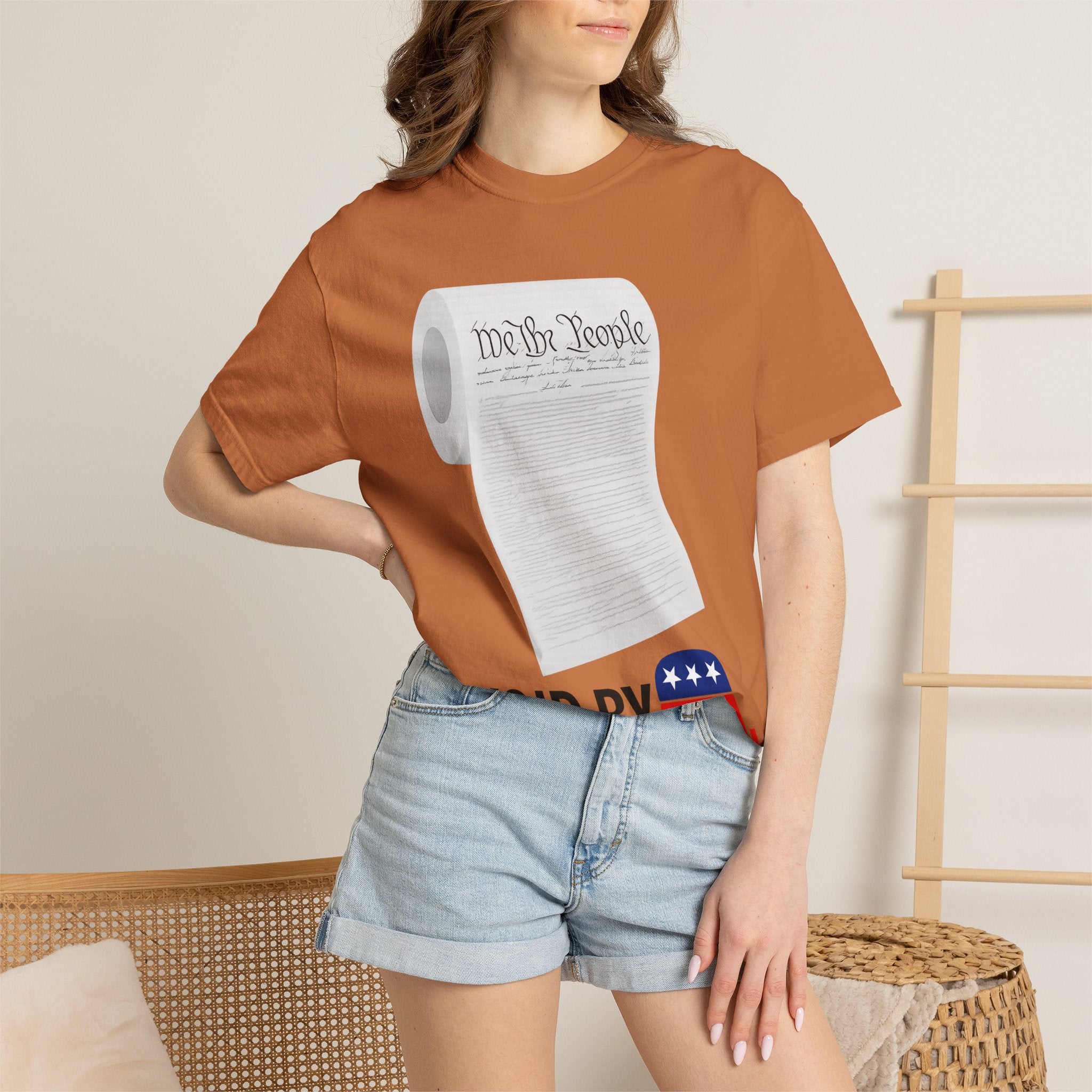 "Constitution Toilet Paper" Unisex Garment-Dyed T-shirt
