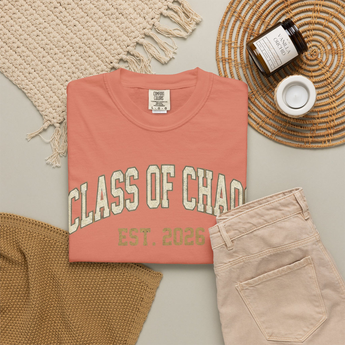 "Class of Chaos" Unisex Garment-Dyed Tee