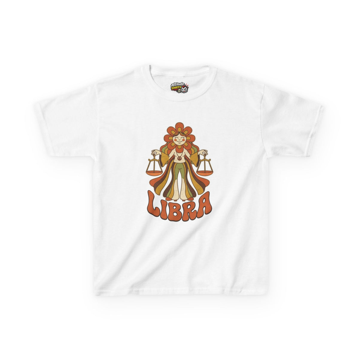 "Retro Mascot Groovy Libra" Kids Tee
