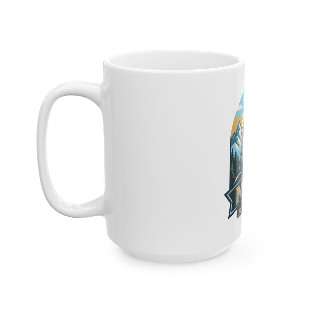 "May Legend" White Ceramic Mug