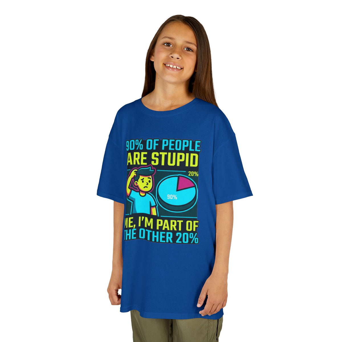 "90% Of People Are Stupid" Kids Tee