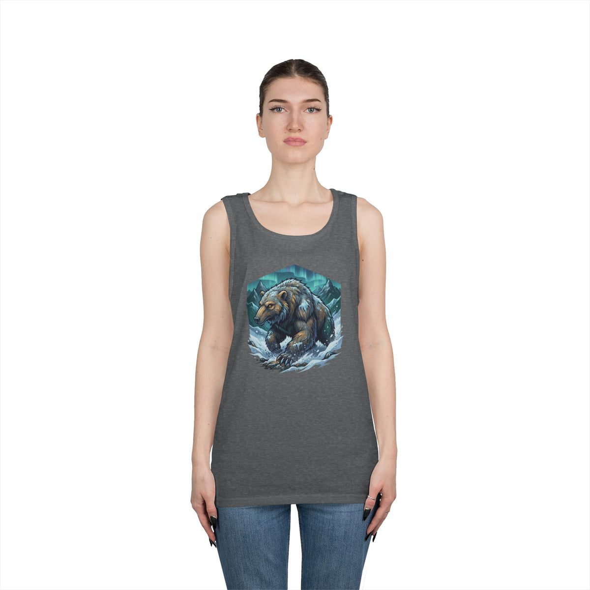Color: Graphite Heather | Alioat (Siberian Folklore) Tank Top