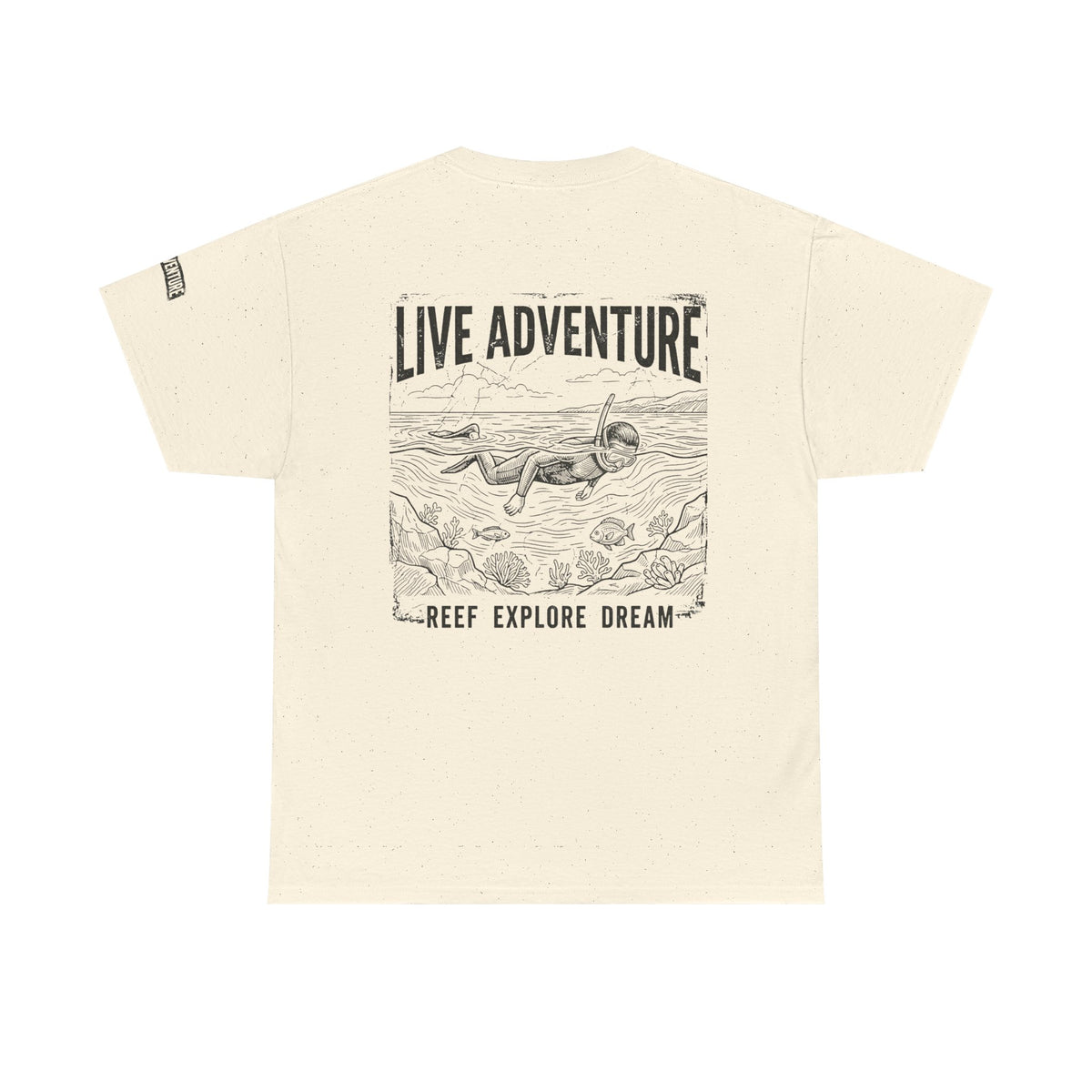 Color: Natural | Live Adventure Surfing Premium Graphic Tee