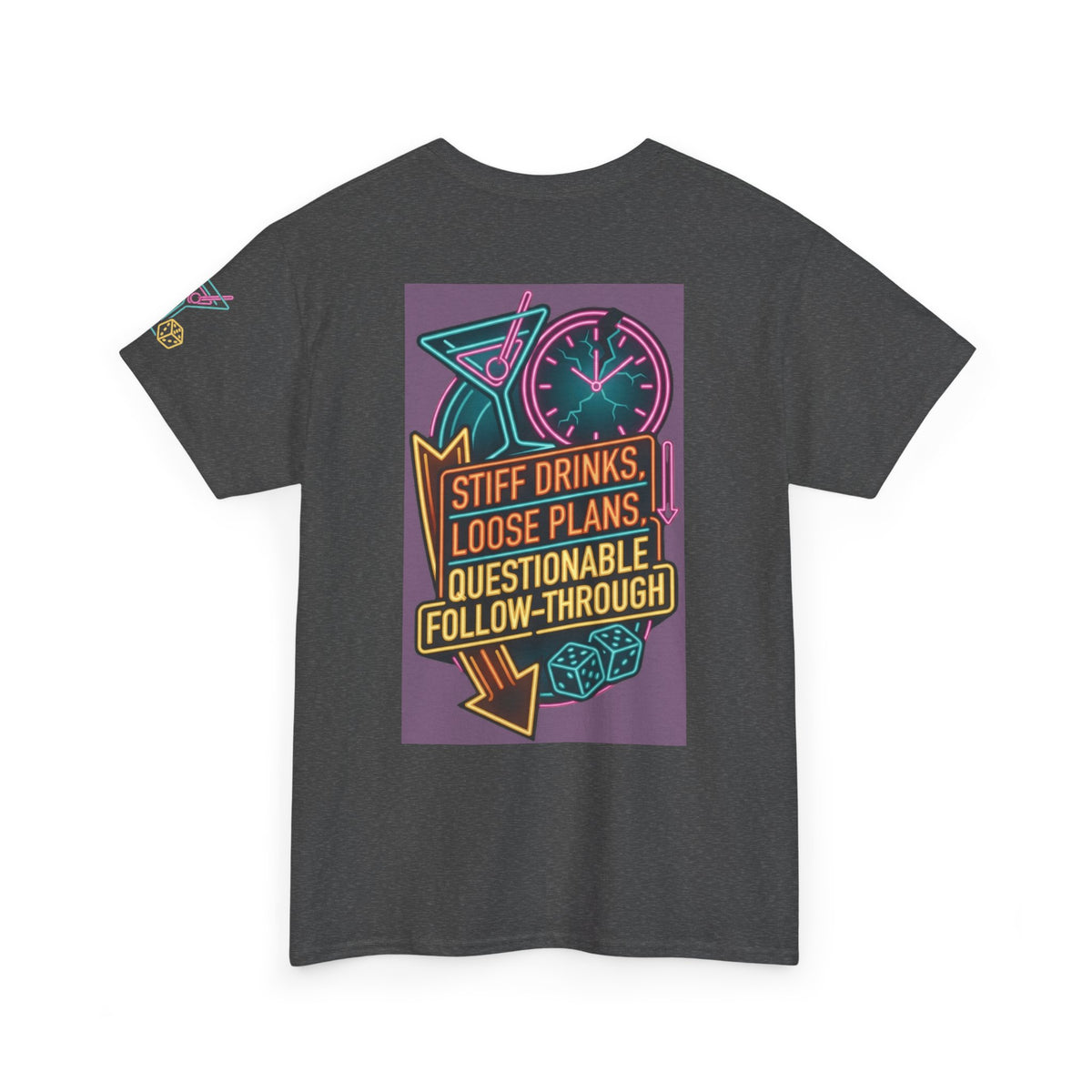 "Stiff Drinks Loose Plans" Premium Graphic Tee