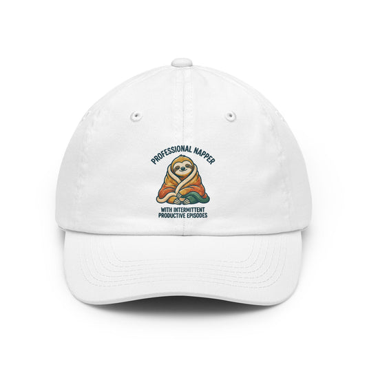 Color: White | Professional Napper Dad Hat