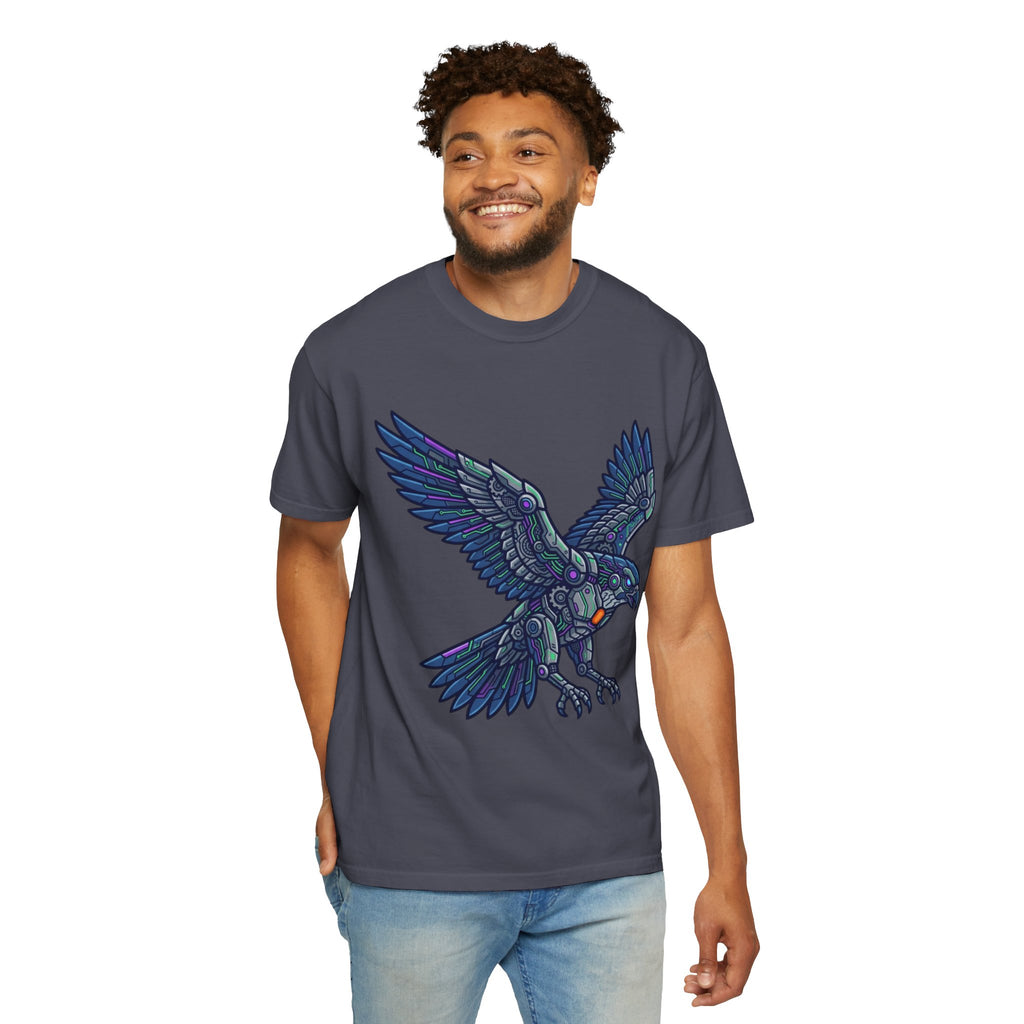 "Cyber Eagle" Unisex Garment-Dyed Tee