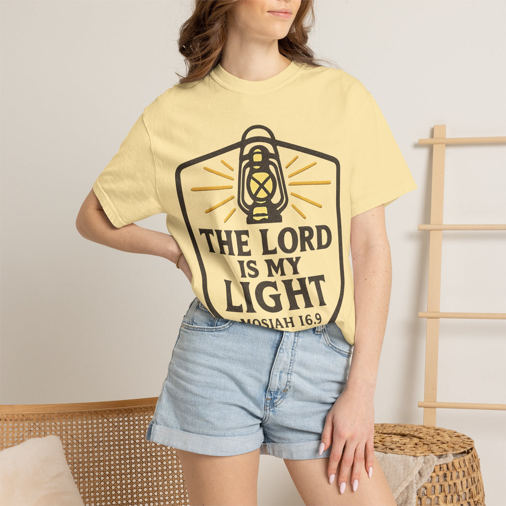 "The Lord is My Light" Unisex Garment-Dyed T-shirt