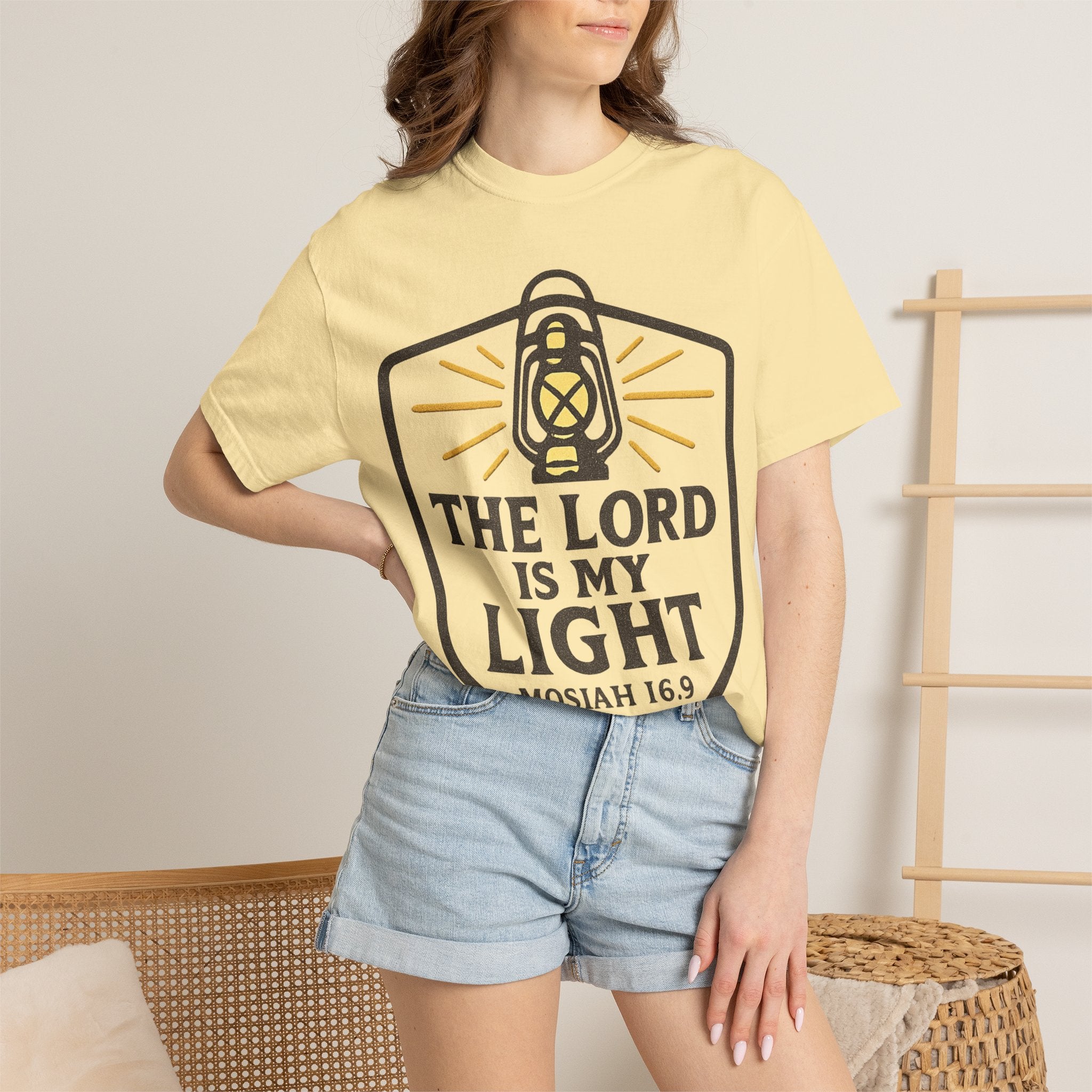 "The Lord is My Light" Unisex Garment-Dyed T-shirt