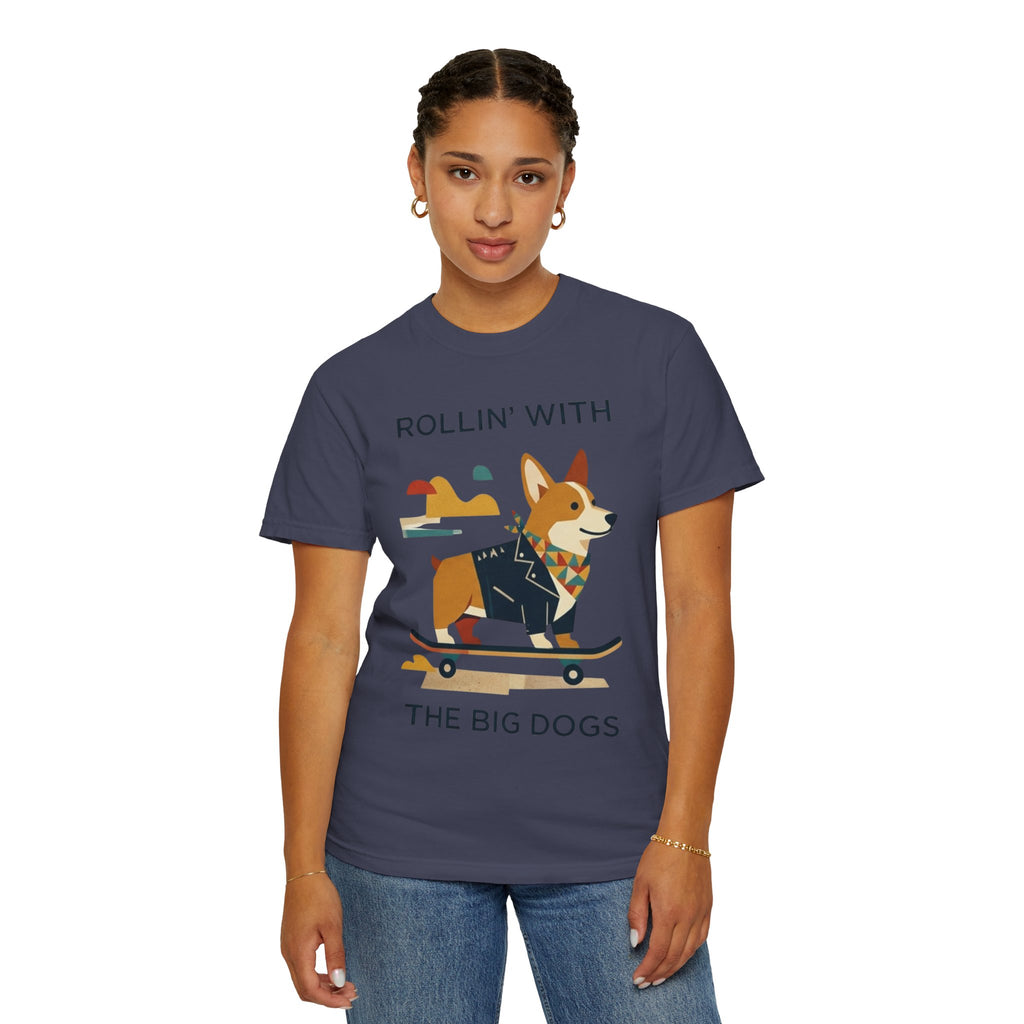 "With the Big Dogs" Unisex Garment-Dyed Tee