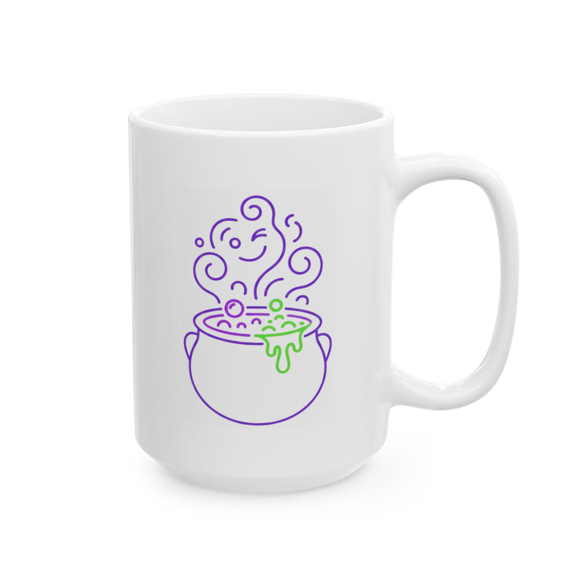 "Ride The Handle, Stir The Pot" White Ceramic Mug — Graphic