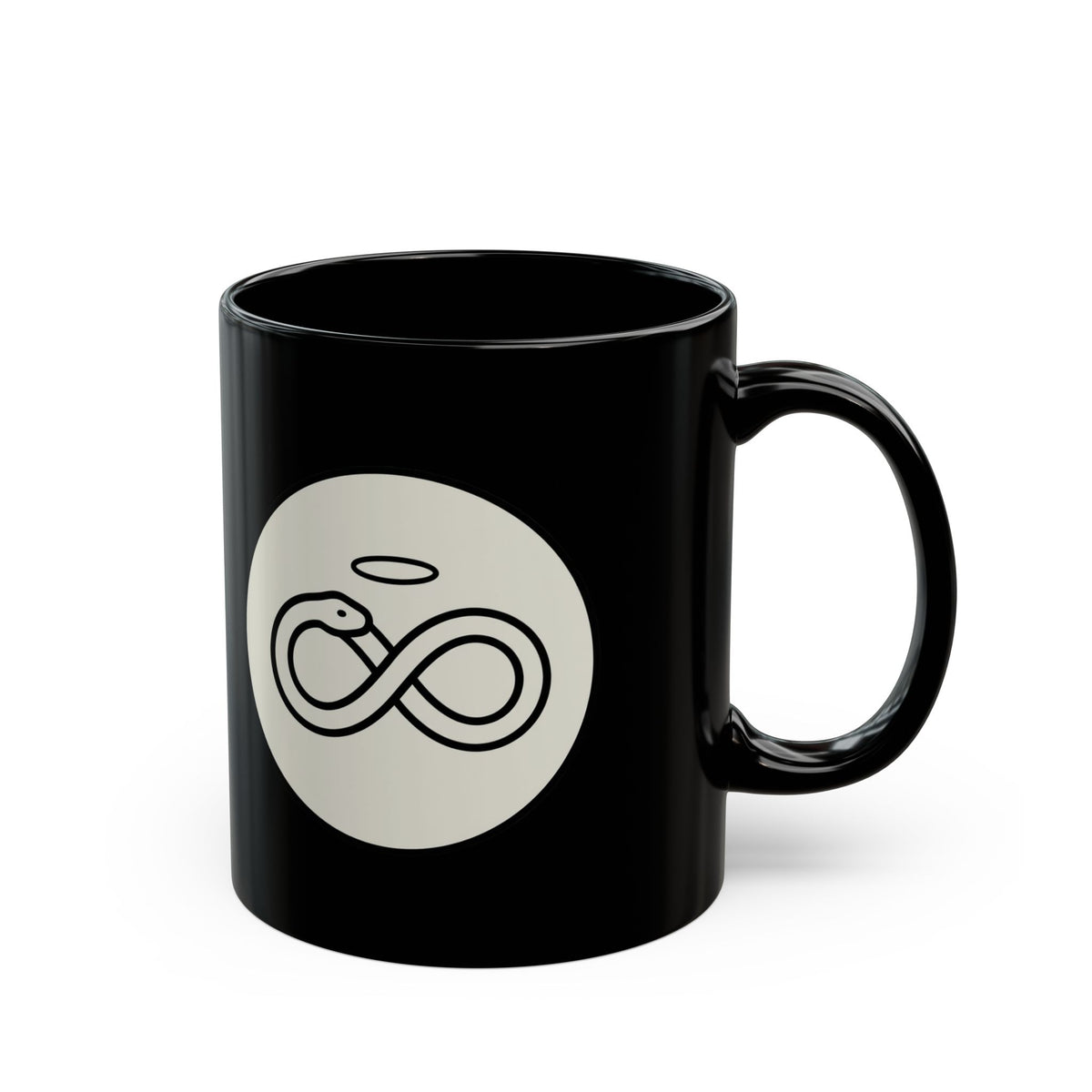 "Good Book Series Original Sin" Black Ceramic Mug — Graphic