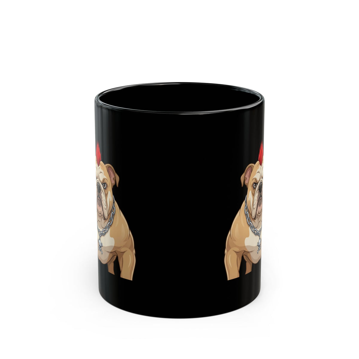 "Bones" Black Ceramic Mug