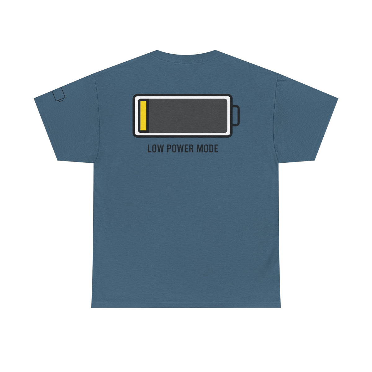 Color: Indigo Blue | Low Power Mode Premium Graphic Tee