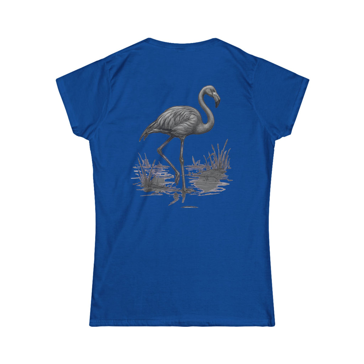 "Pencil Sketch Art Flamingo" Women's Tee