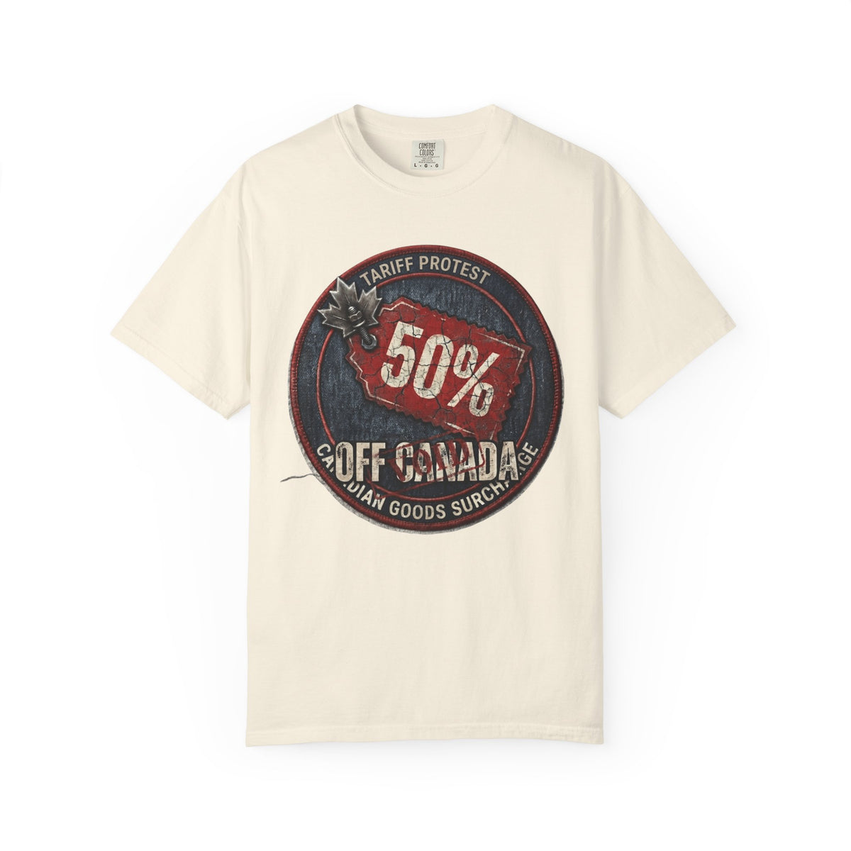 Color: Ivory | 50% Off Canada Unisex Garment-Dyed Tee