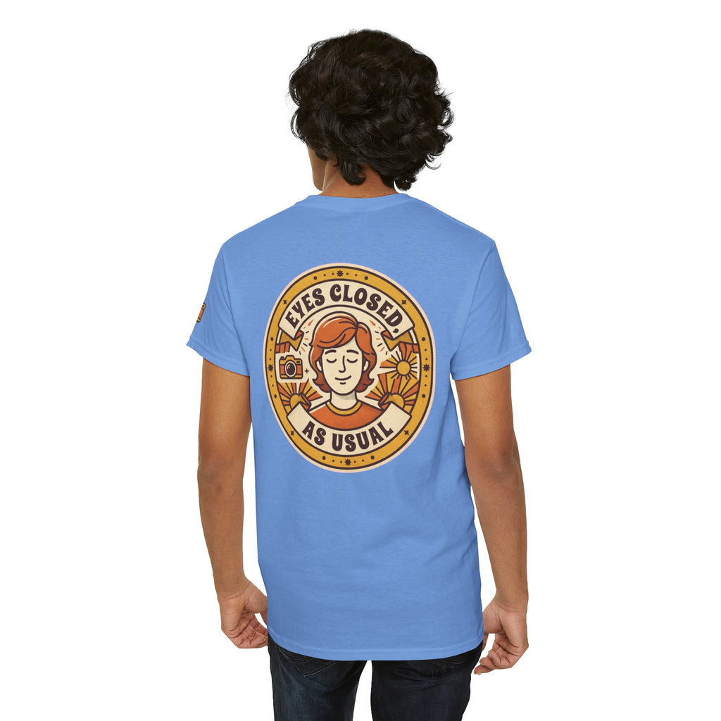 "Eyes Closed As Usual" Premium Graphic Tee