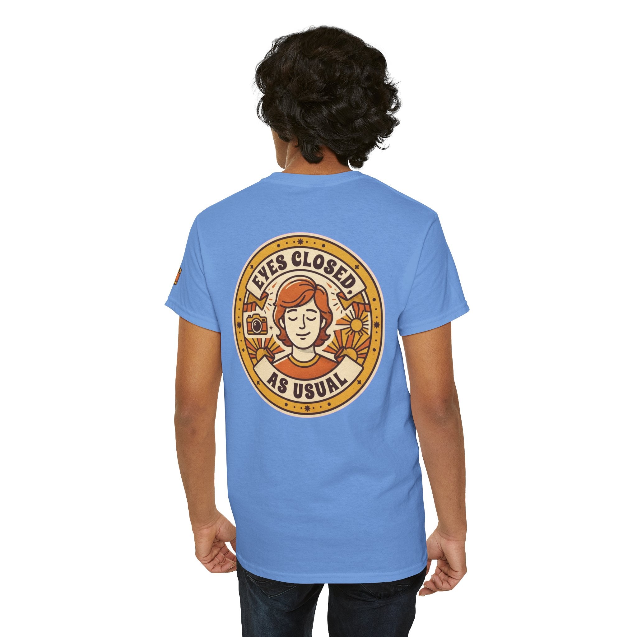"Eyes Closed As Usual" Premium Graphic Tee