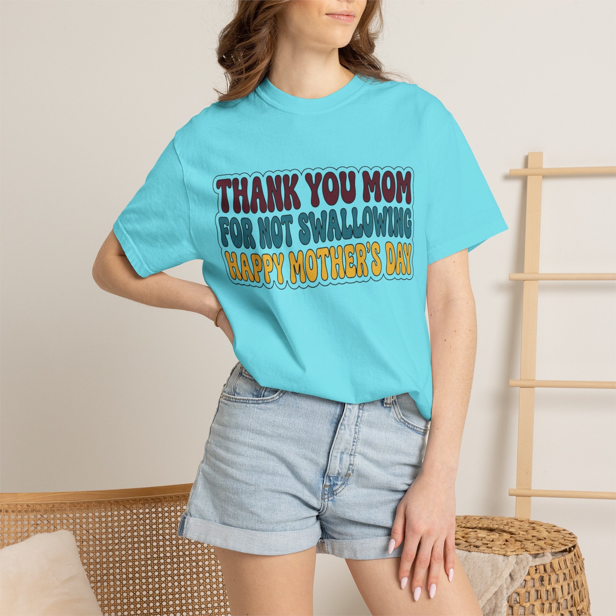 "Thank You For Not Swallowing" Unisex Garment-Dyed Tee