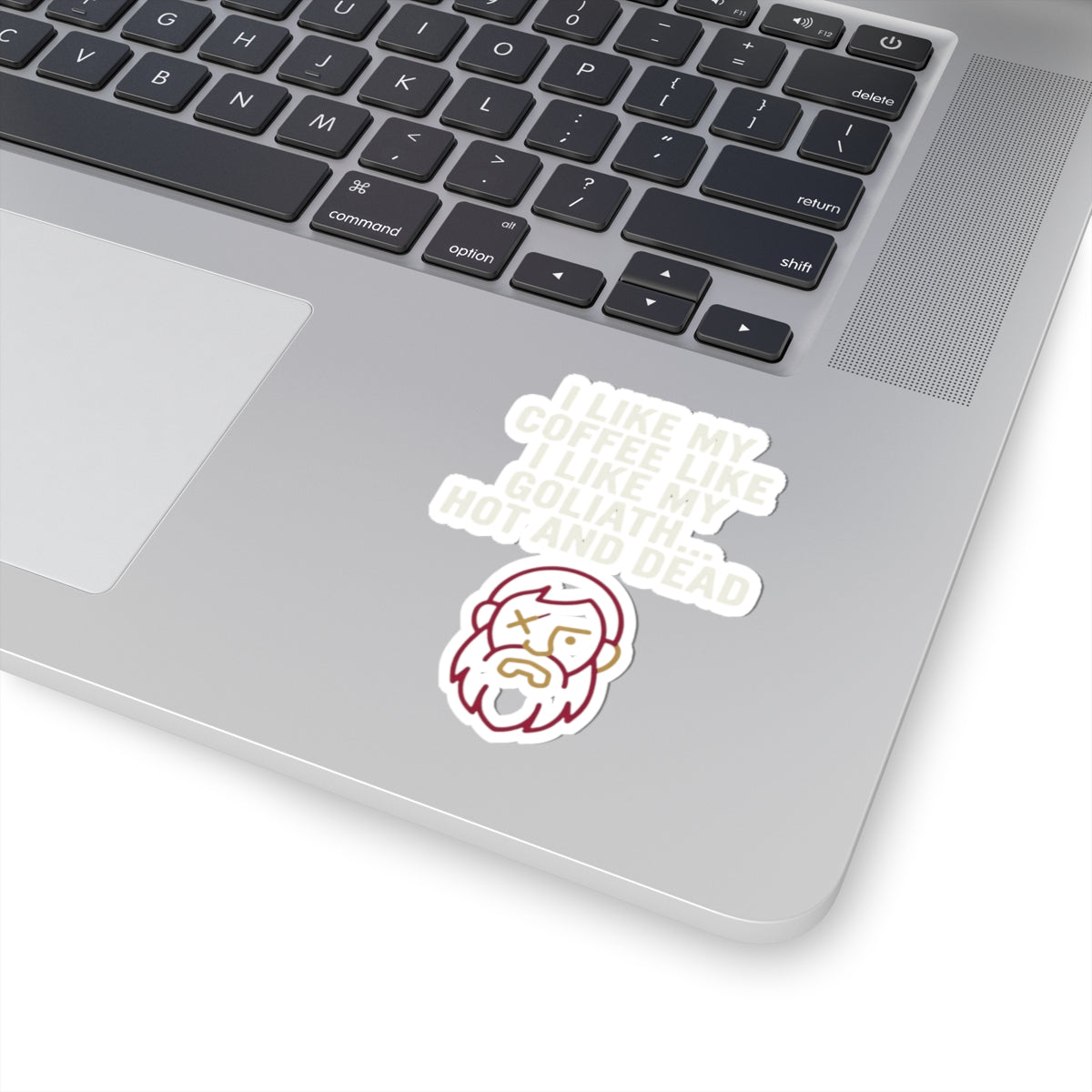 "Good Book Series Coffee Hot and Dead" Sticker — Main