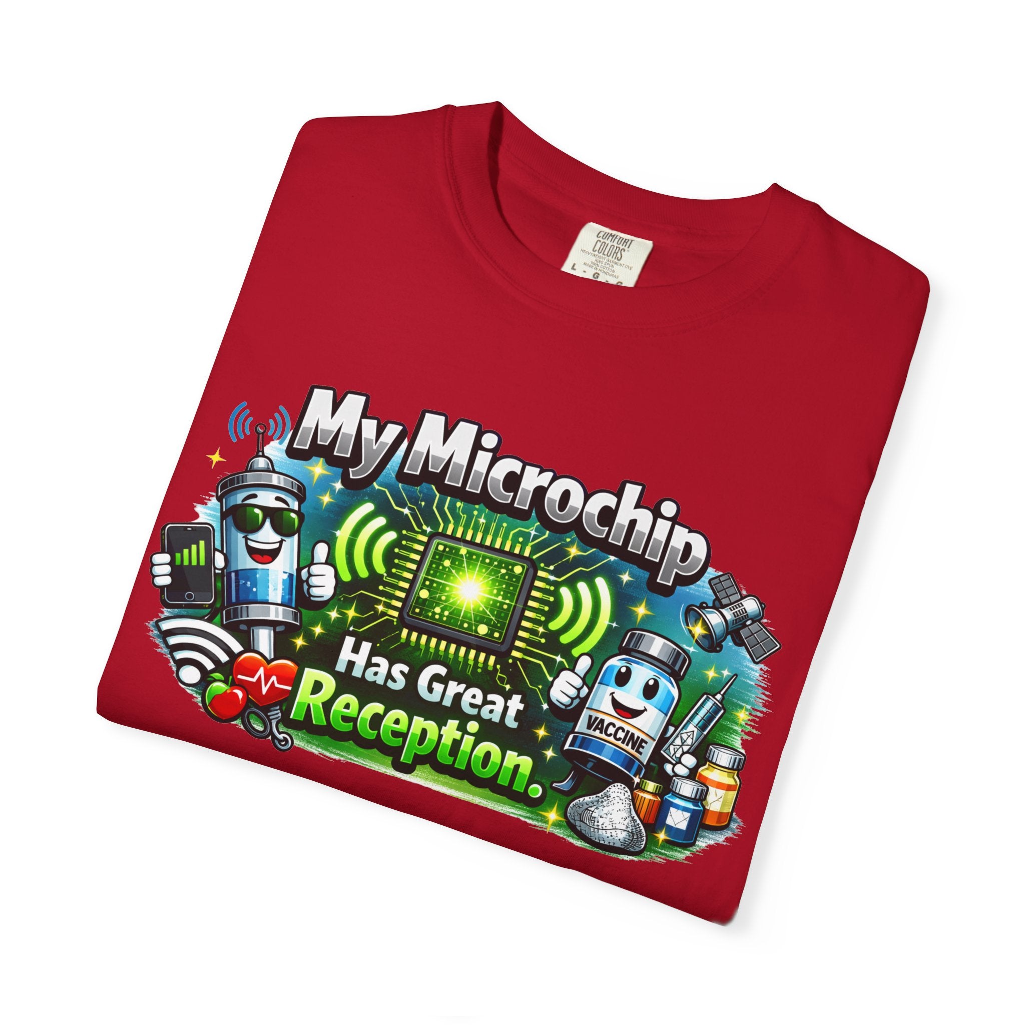 Great Reception Microchip | Garment-Dyed Tee — AttitudeShirts