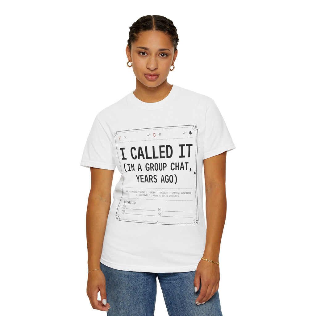 "Group Chat" Unisex Garment-Dyed Tee