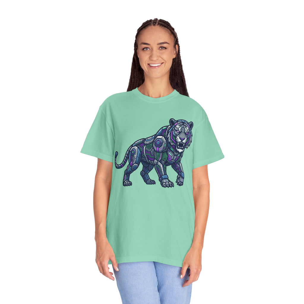 "Cyber Tiger" Unisex Garment-Dyed Tee