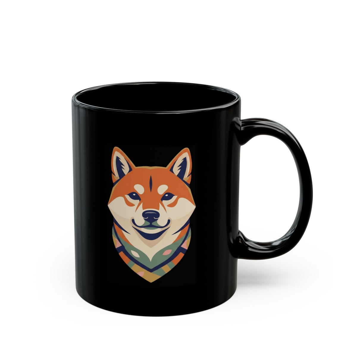 "Shiba Squad" Black Ceramic Mug — Graphic