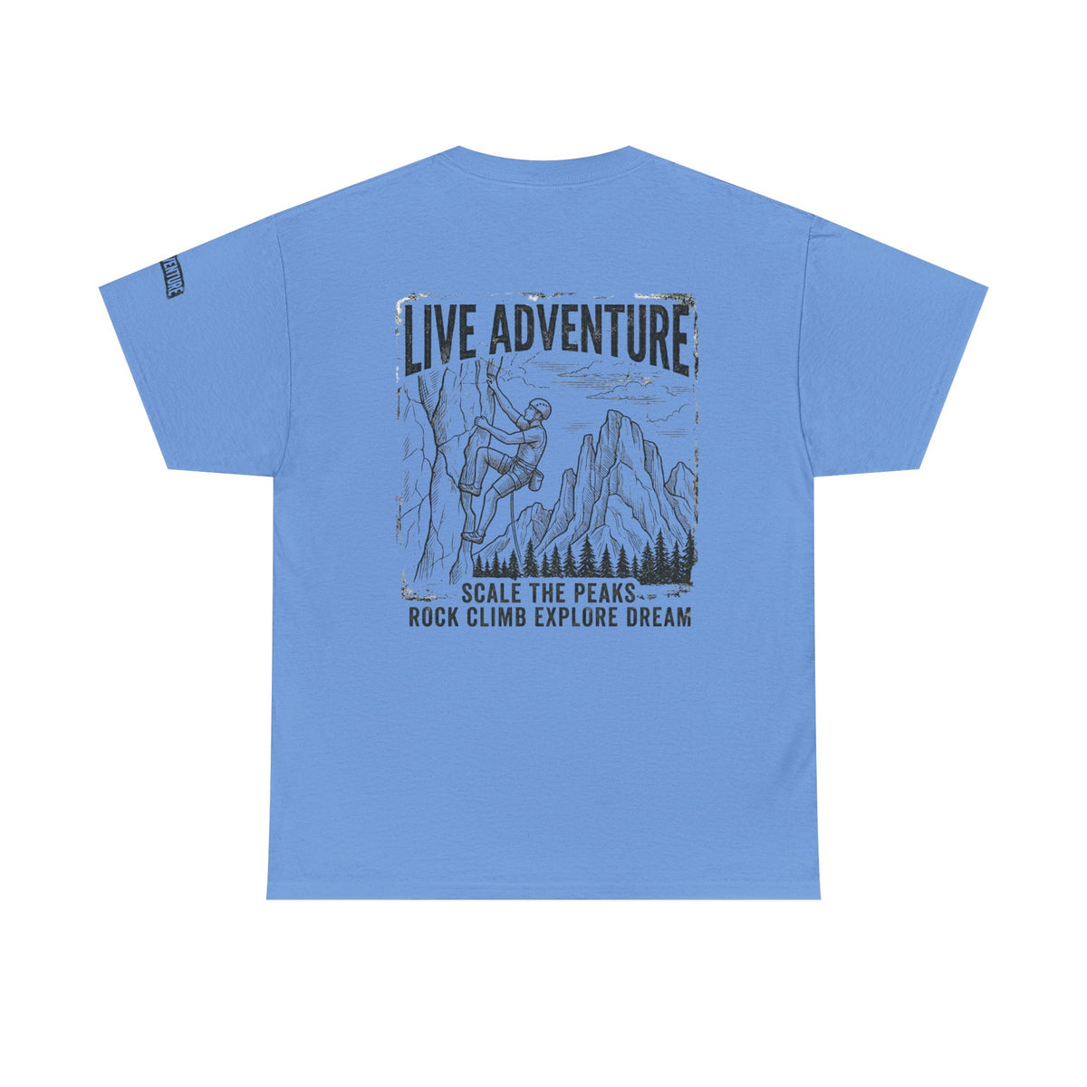 Color: Carolina Blue | Live Adventure - Climb Premium Graphic Tee