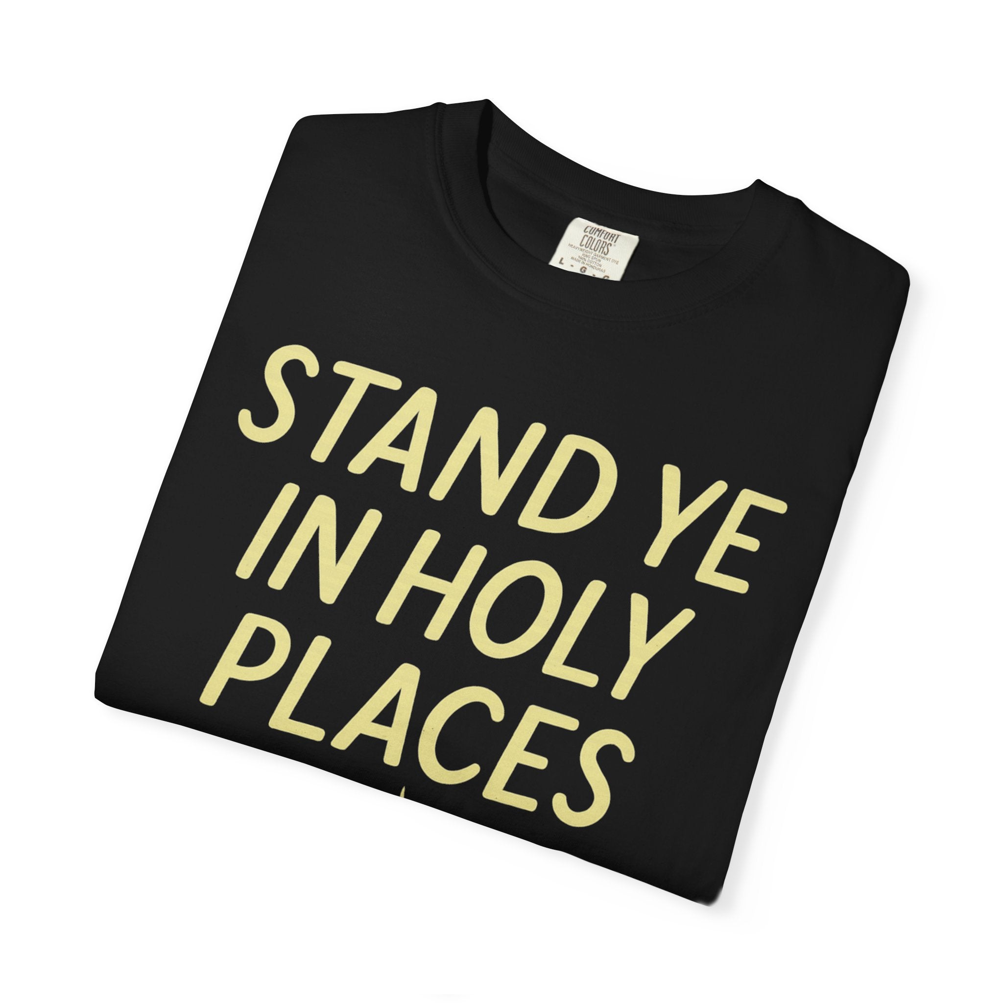 "Stand in Holy Places" Unisex Garment-Dyed T-shirt
